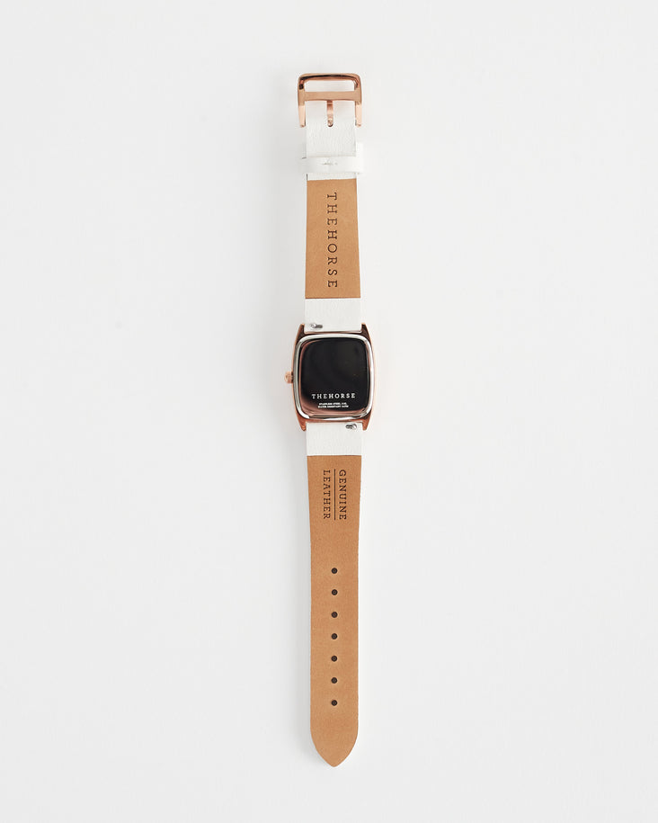 The Dress Watch: Rose Gold Case / White Dial / Milk Leather
