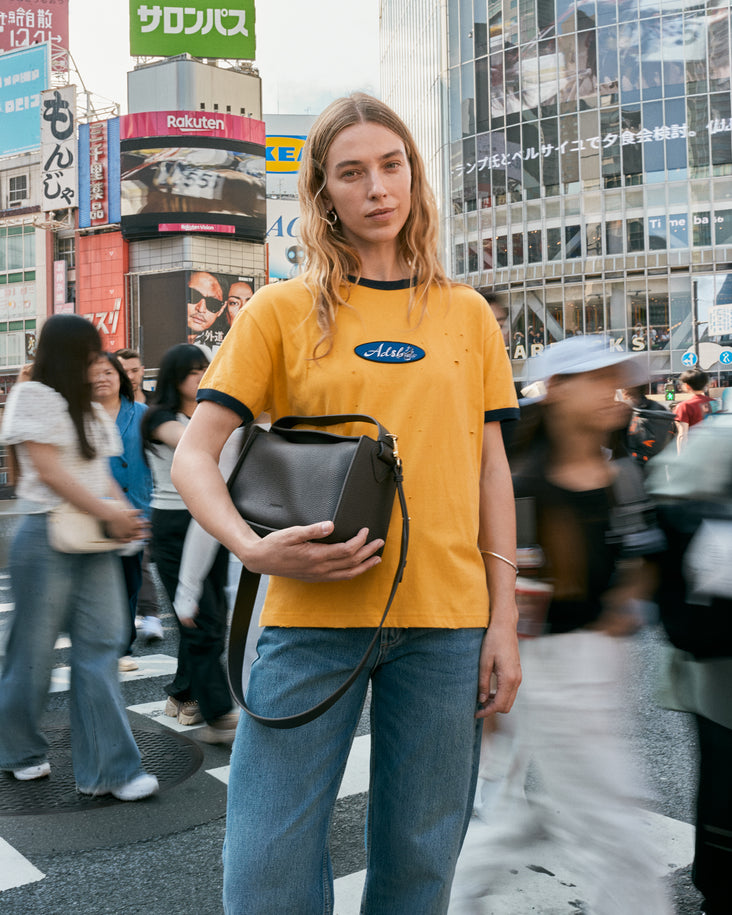 Clementine Bag: Bark with Gold