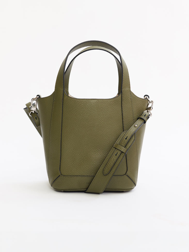 Alexie Tote: Olive Pebbled Leather