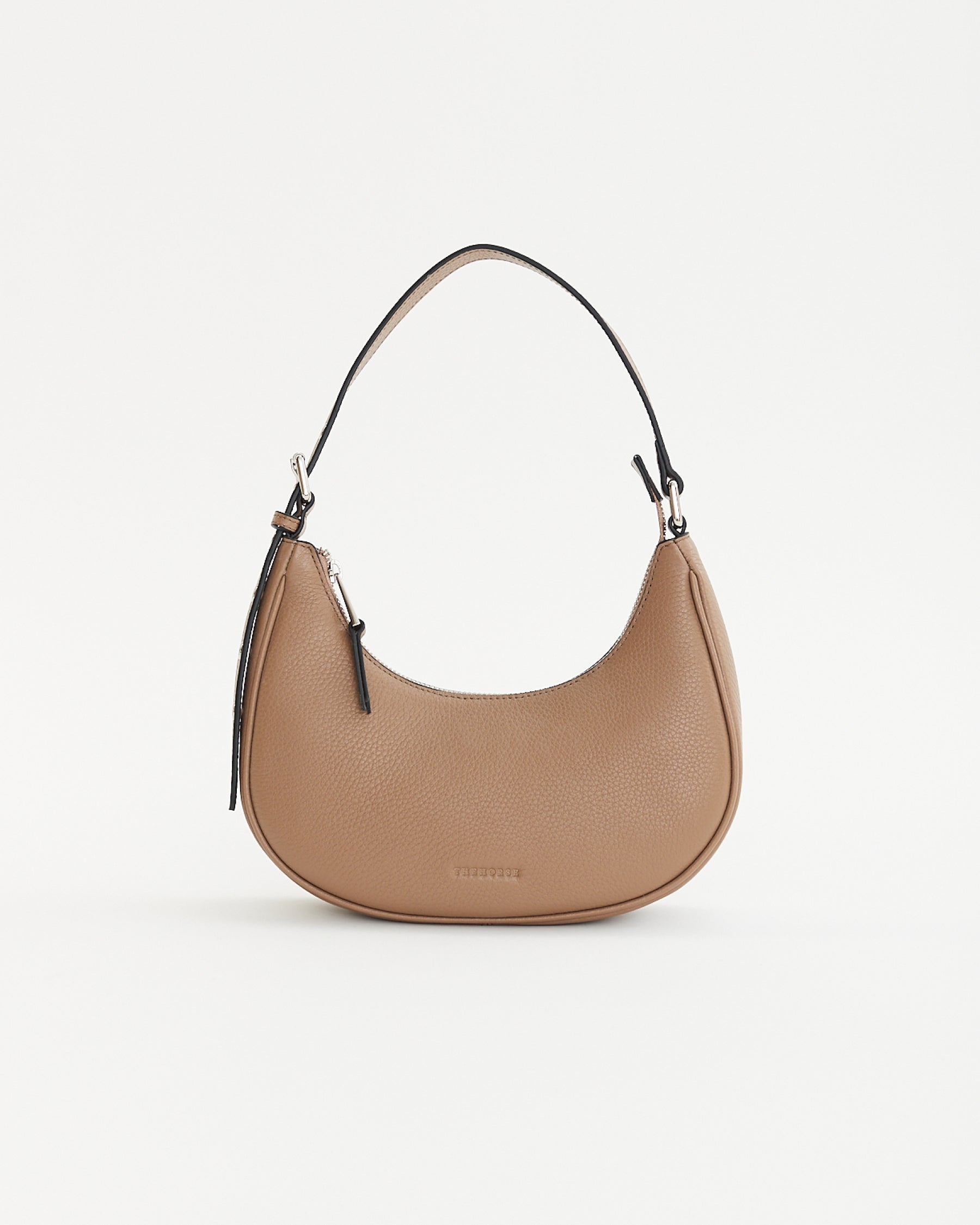 Friday Bag: Leather Crescent Bag in Taupe | The Horse USA