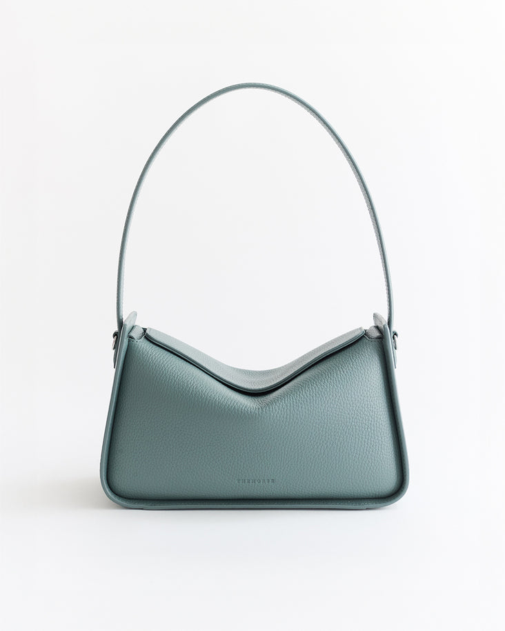 Clementine Shoulder Bag: Bluish Green