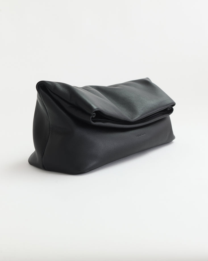 Benny Fold Clutch: Black