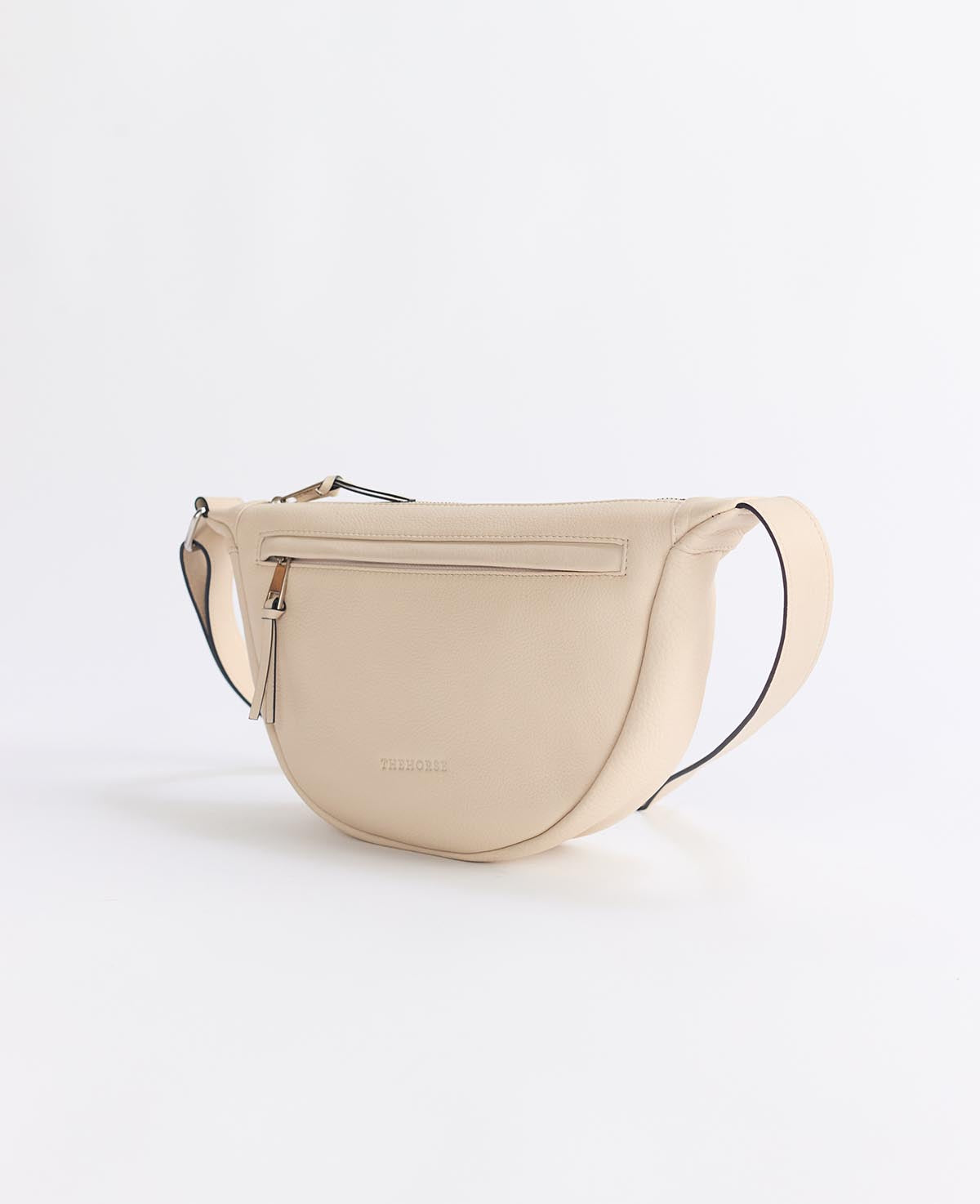 The Leather Sporty Crossbody Bag in Oat | The Horse USA