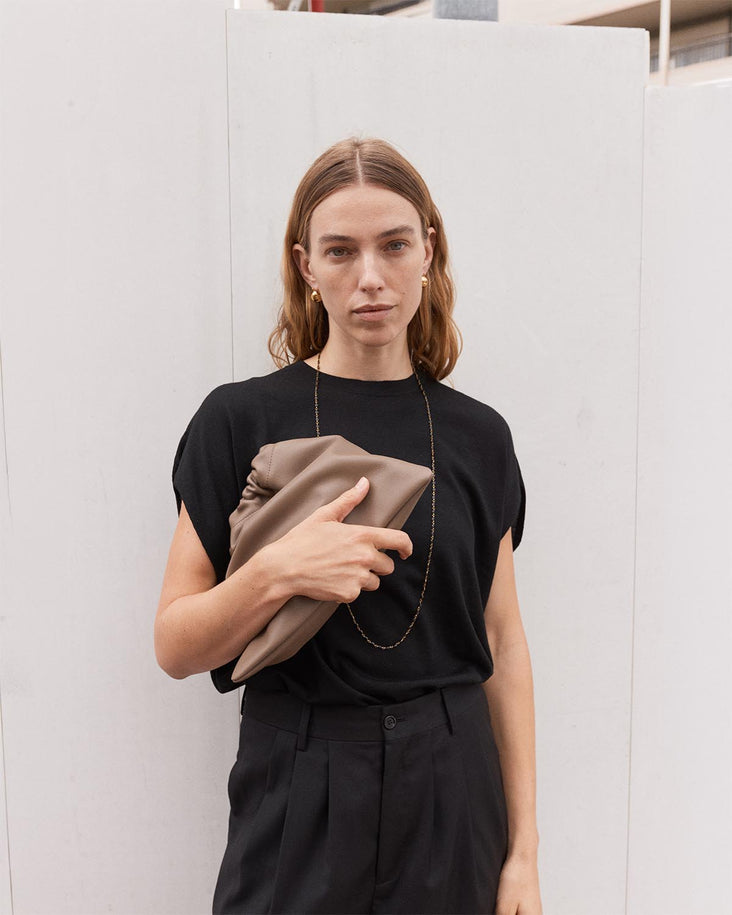 Fin Drawstring Bag: Mushroom
