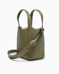 Alexie Tote: Olive Pebbled Leather