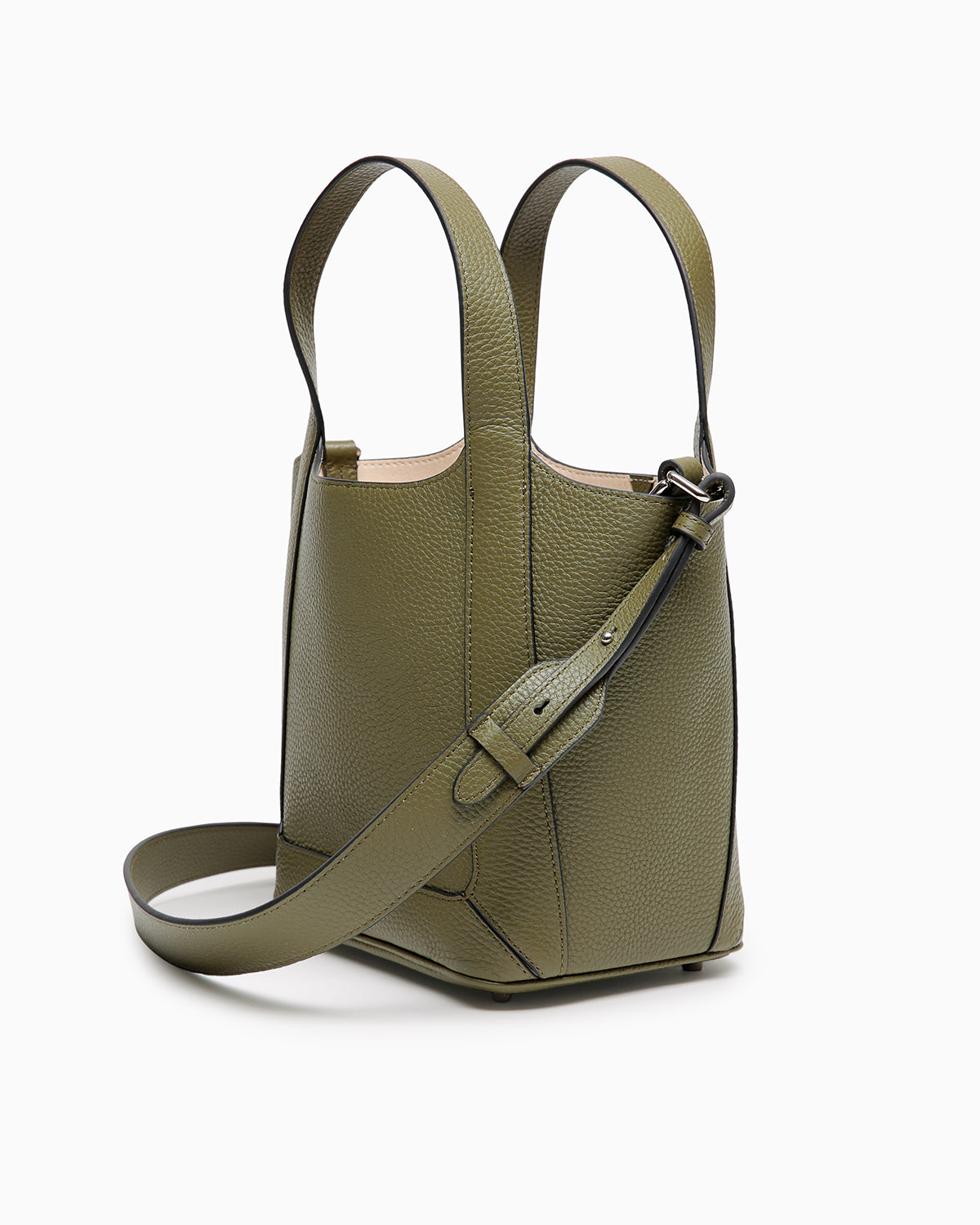 Alexie Tote: Olive Pebbled Leather