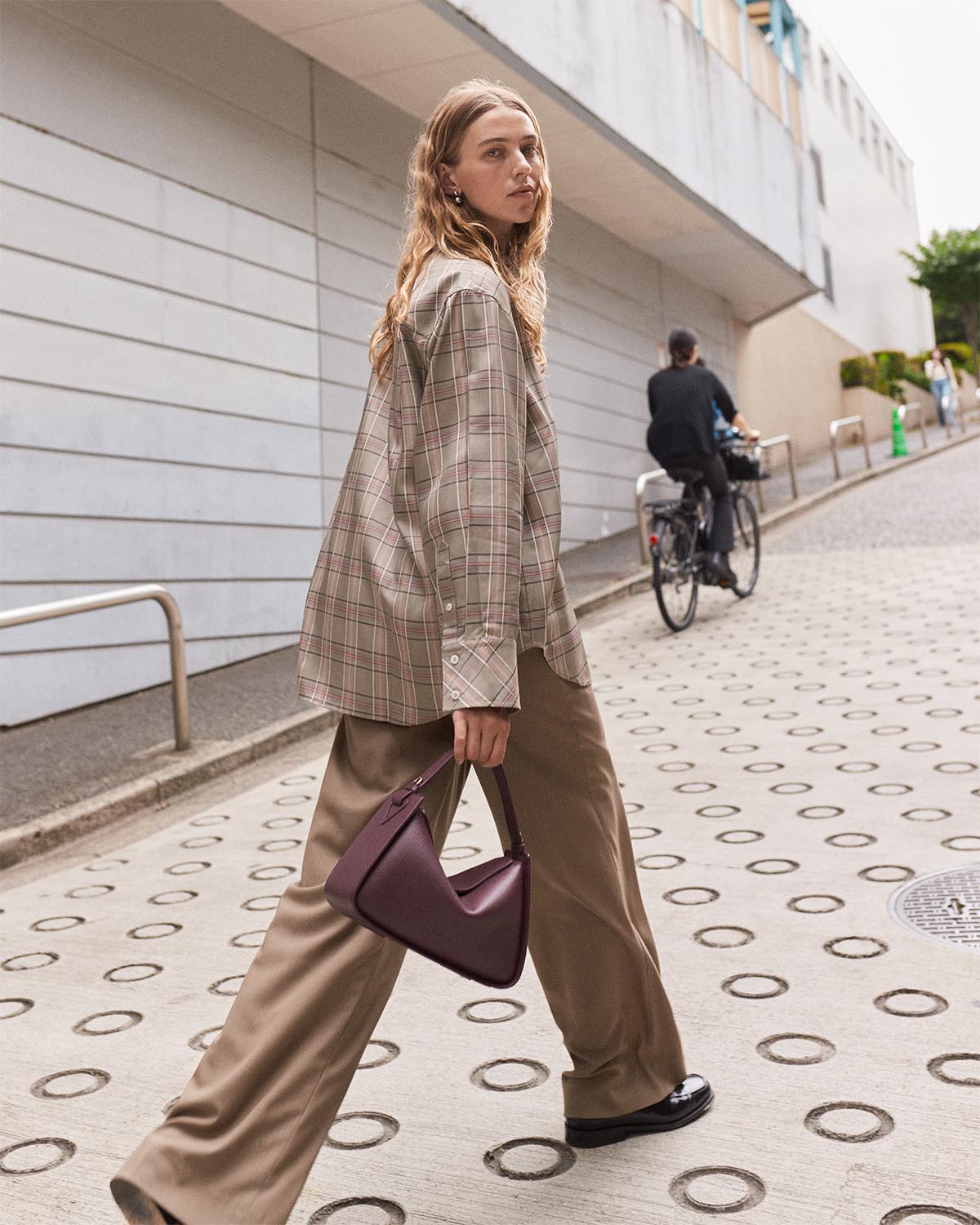 Clementine Bag: Plum with Gold