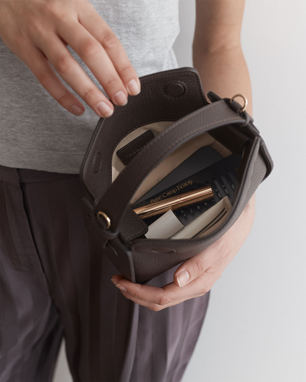Mini Clementine Bag in Charcoal | The Horse