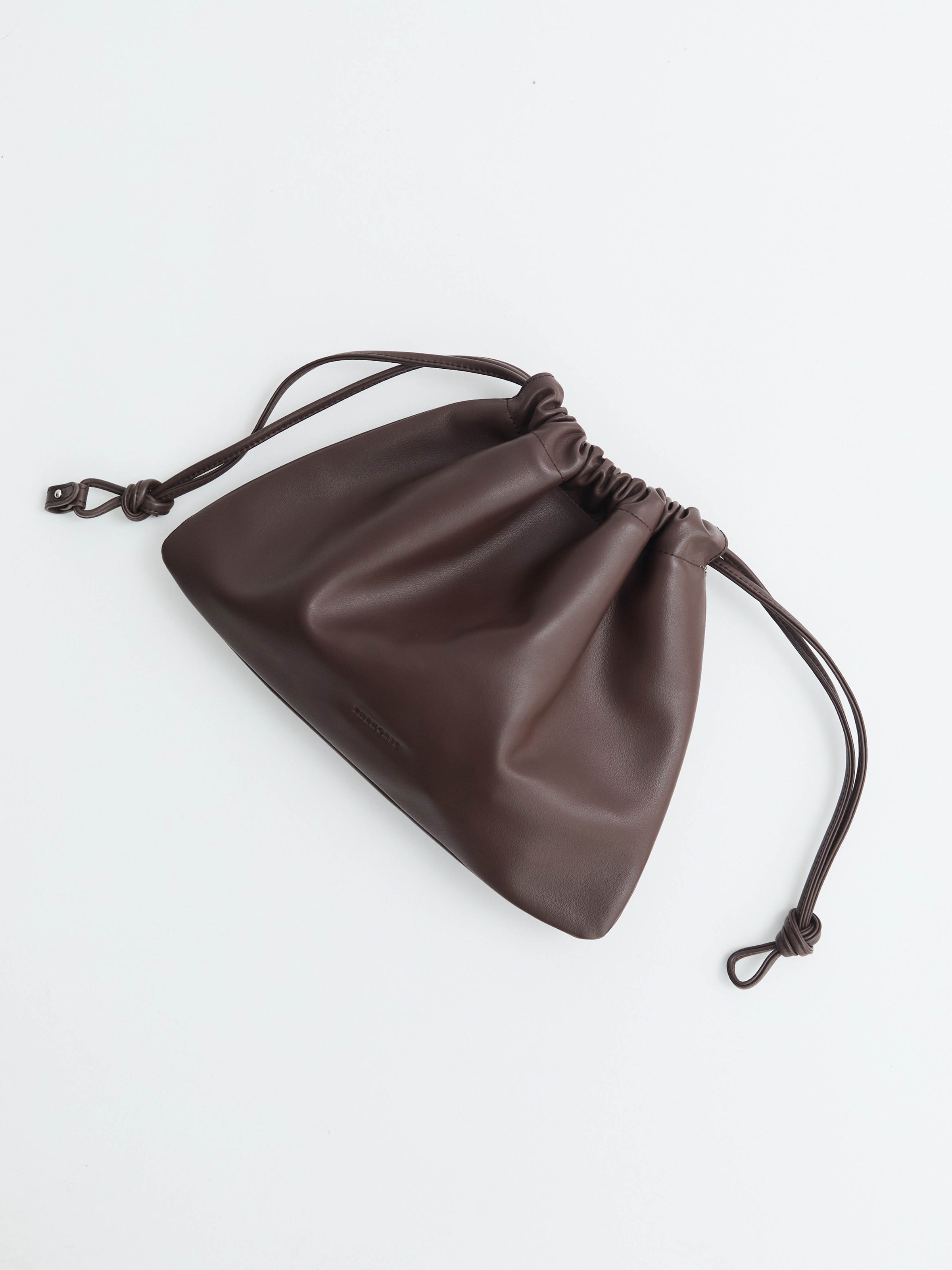 Fin Drawstring Bag: Coffee