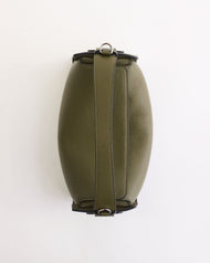 Clementine Bag: Olive Pebbled Leather