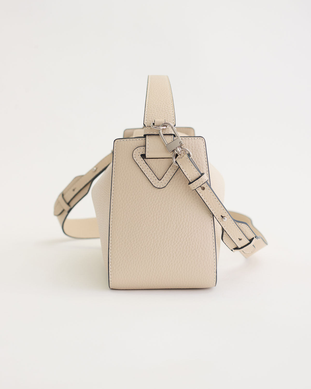 Clementine Bag: Oat Pebbled Leather