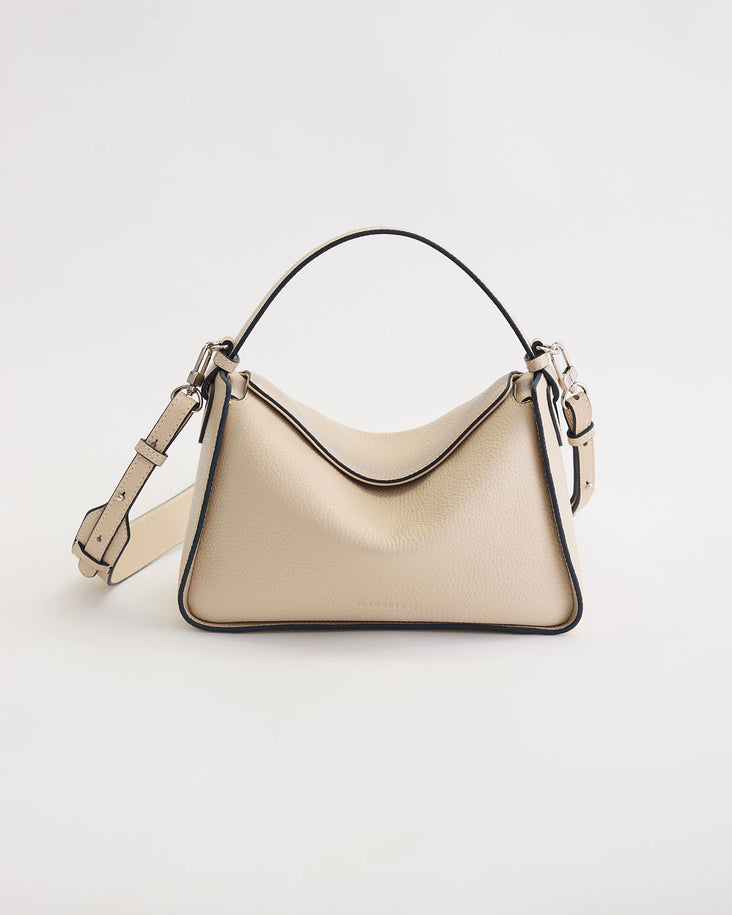 Clementine Bag: Oat Pebbled Leather