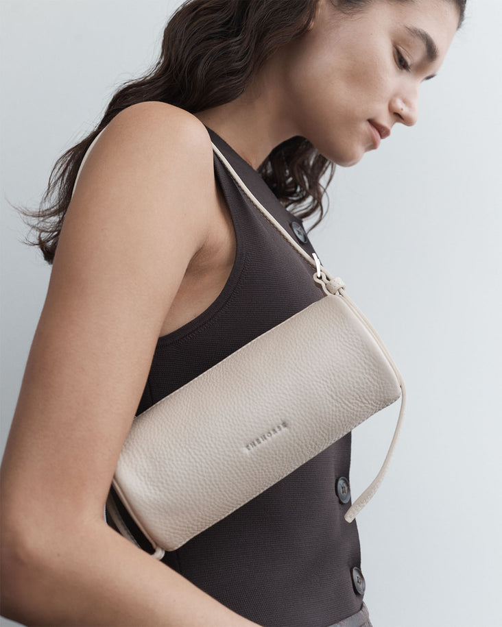 Romy Bag: Oat Pebbled Leather