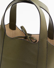 Alexie Tote: Olive Pebbled Leather