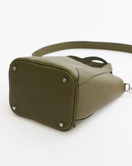 Alexie Tote: Olive Pebbled Leather