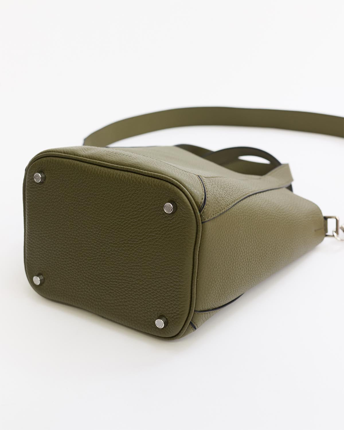 Alexie Tote: Olive Pebbled Leather