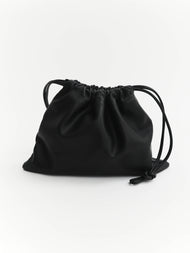 Fin Drawstring Bag: Black