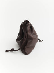 Fin Drawstring Bag: Coffee