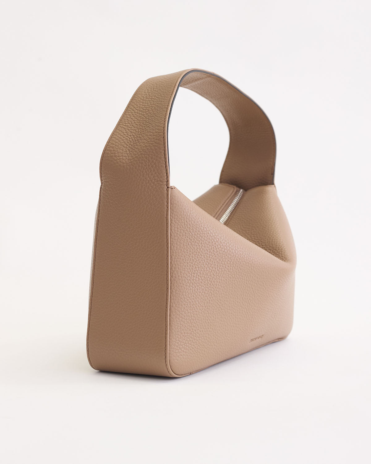 Mae Bag: Taupe Pebbled Leather