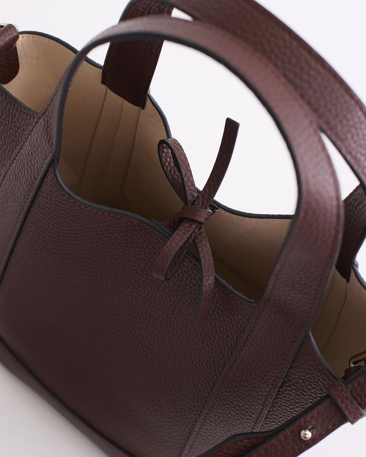 Alexie Tote: Coffee Pebbled Leather