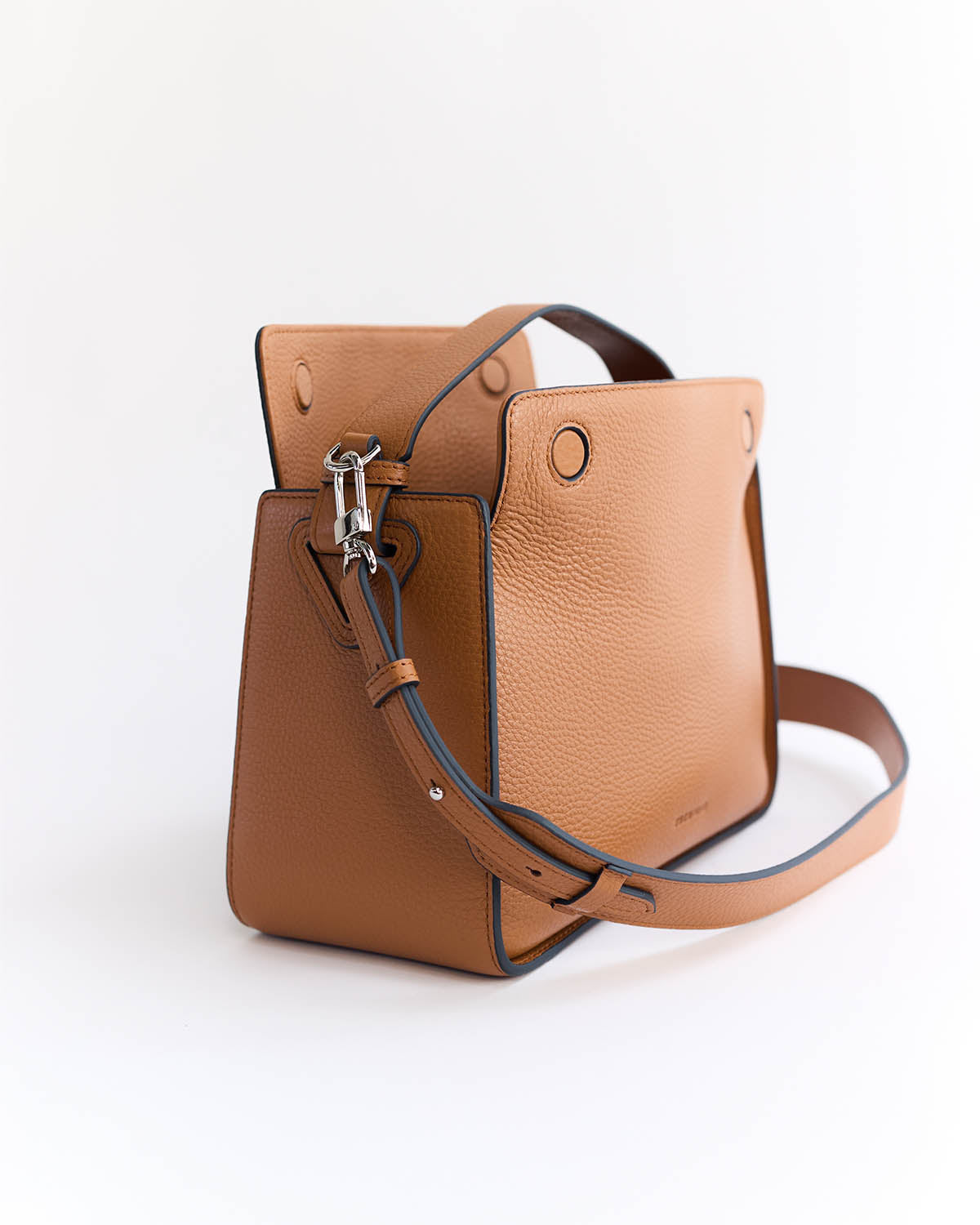 Clementine Bag: Tan Pebbled Leather