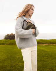 Clementine Bag: Olive Pebbled Leather