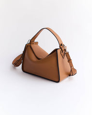 Clementine Bag: Tan Pebbled Leather