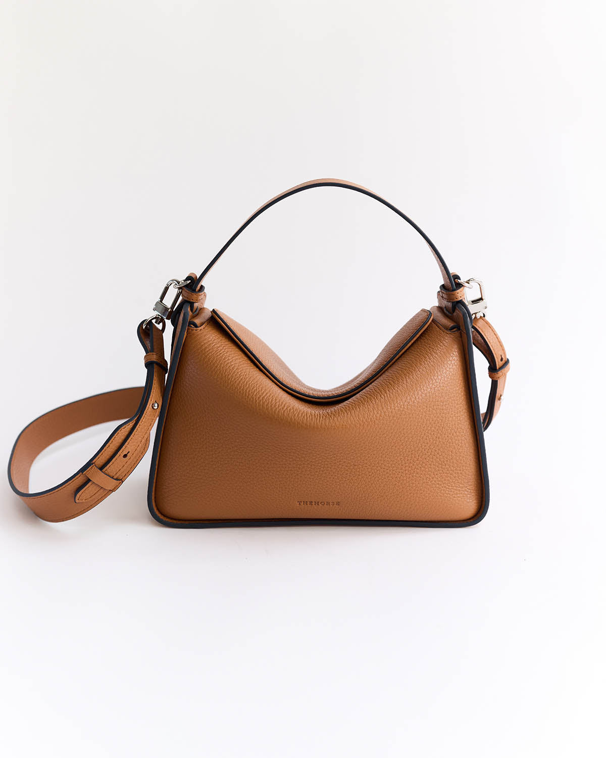 Clementine Bag: Tan Pebbled Leather