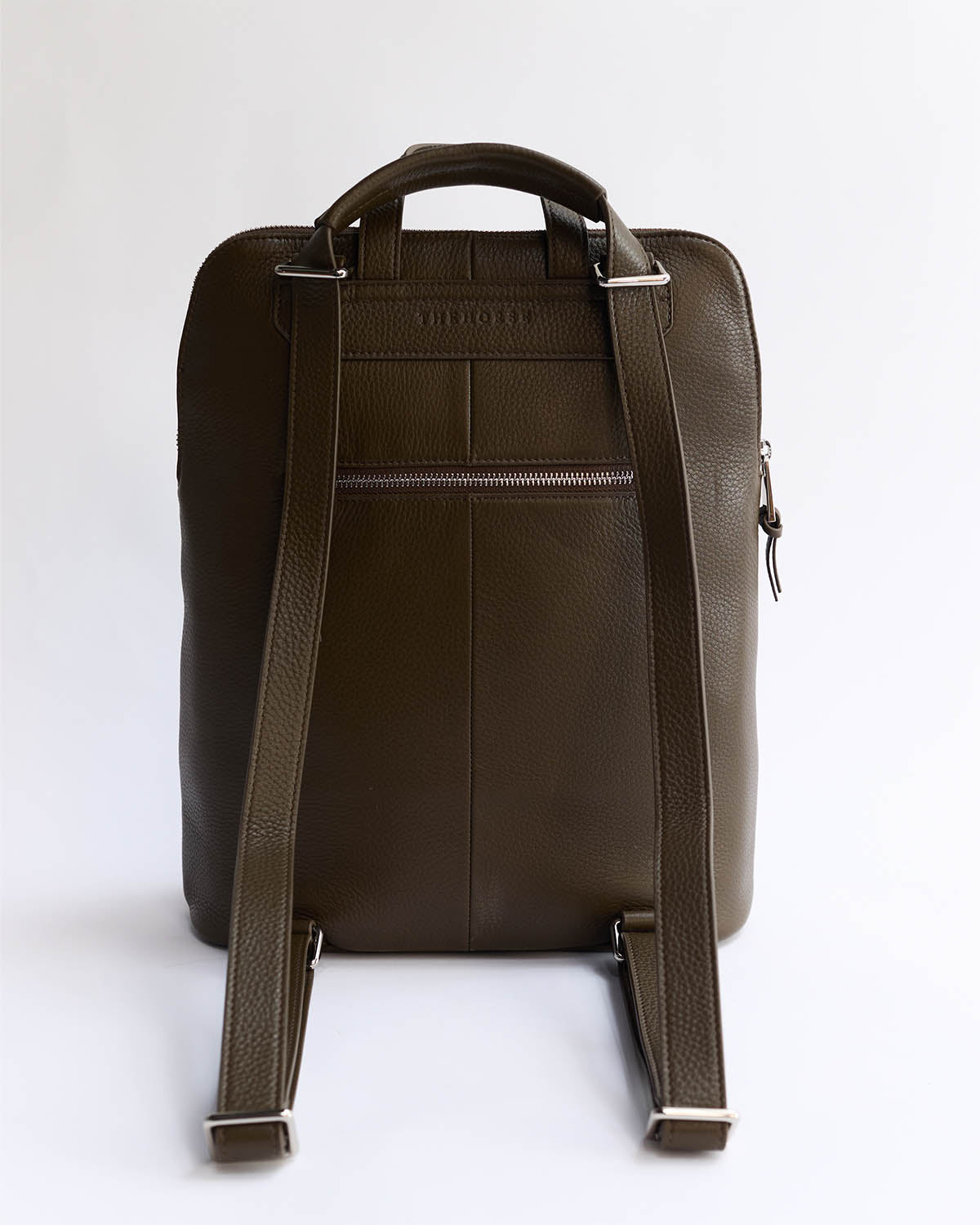 Backpack in Khaki Green leather | The Horse