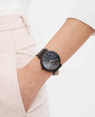 The Original: Matte Black / Black Dial with Rose Gold Indexing