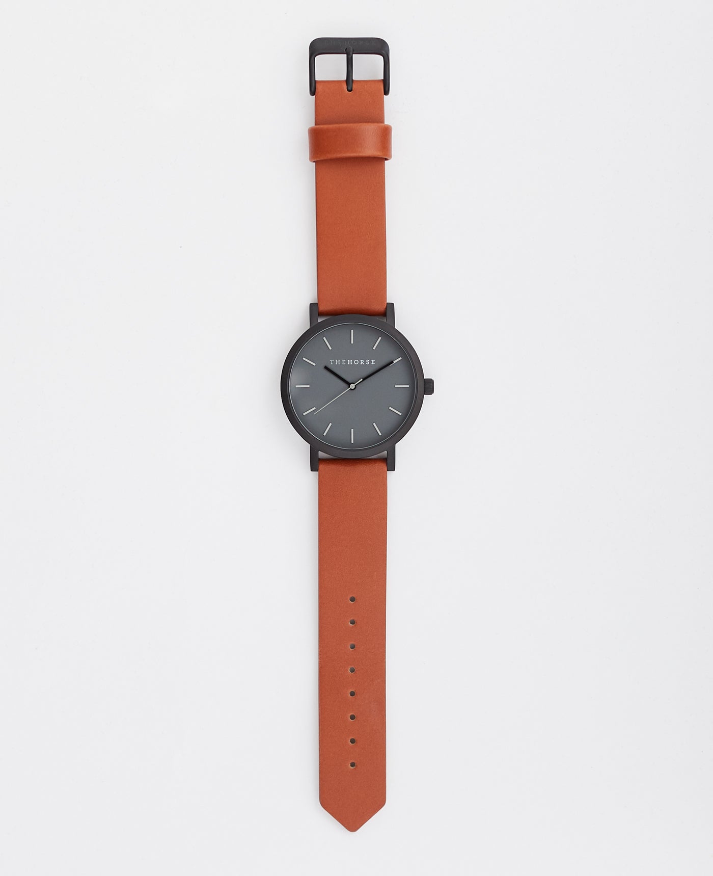 The 20mm Original: Tan Leather / Matte Black Buckle Strap