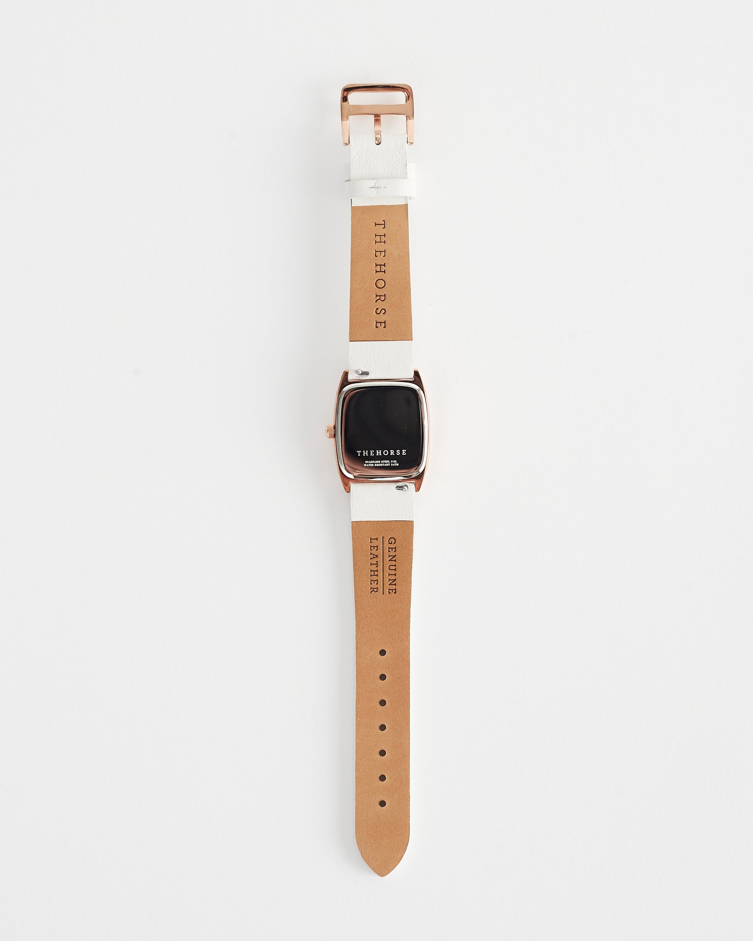 The Dress Watch: Rose Gold Case / White Dial / Milk Leather The Dress Watch: Rose Gold Case / White Dial / Milk Leather