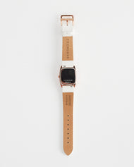 The Dress Watch: Rose Gold Case / White Dial / Milk Leather