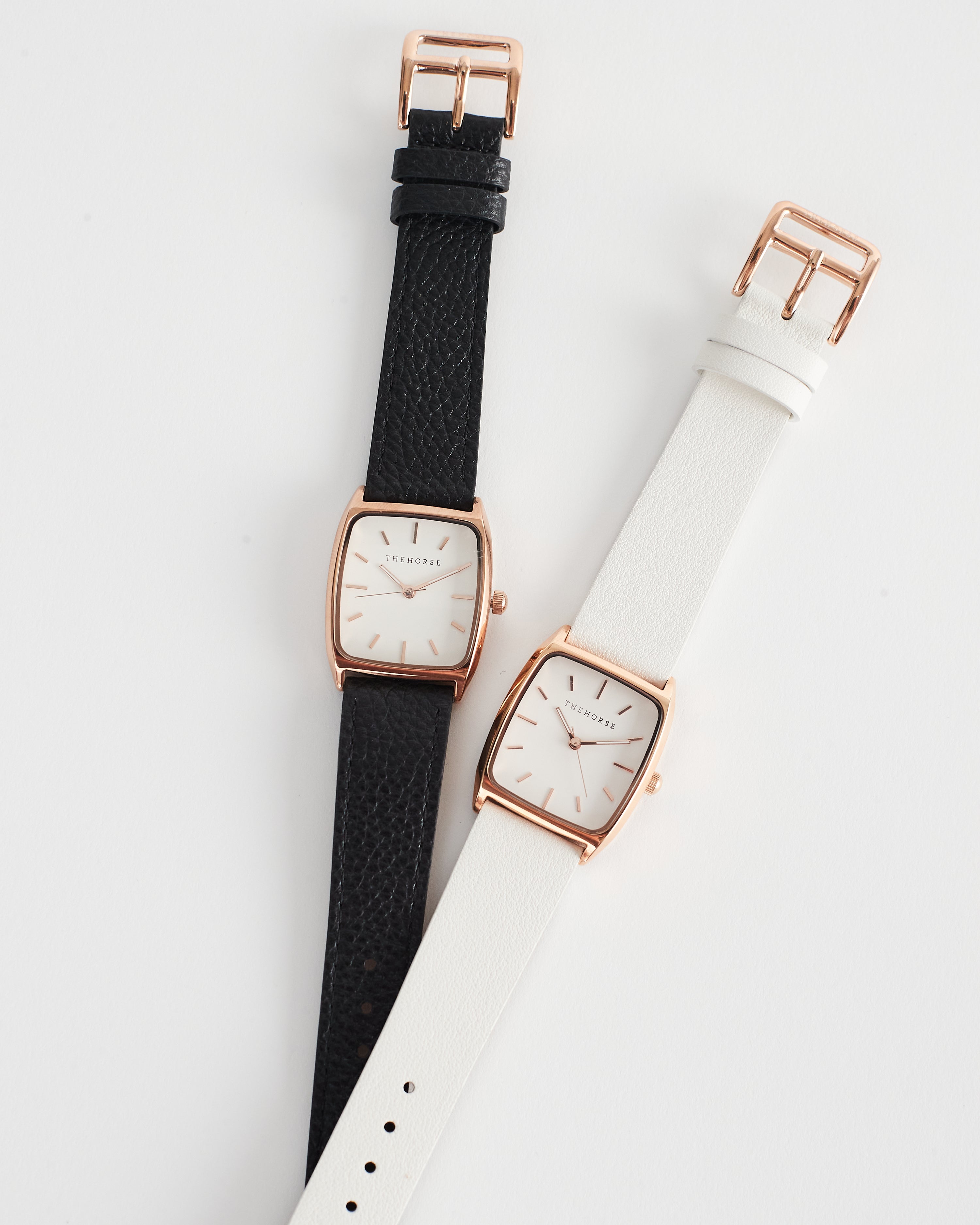 The Dress Watch: Rose Gold Case / White Dial / Milk Leather Strap