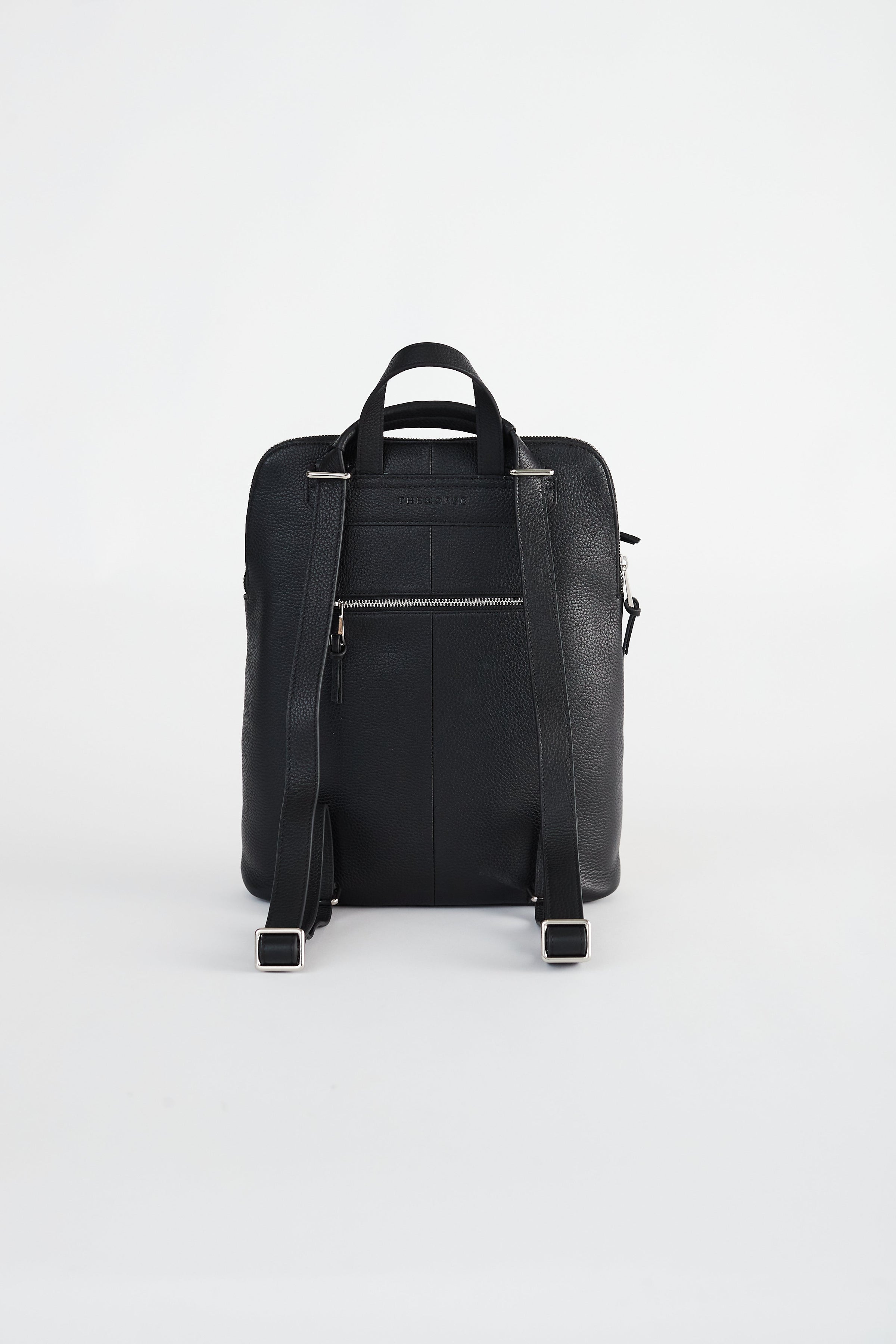 classy black leather backpack Premium Black Leather Backpack for Men & Women