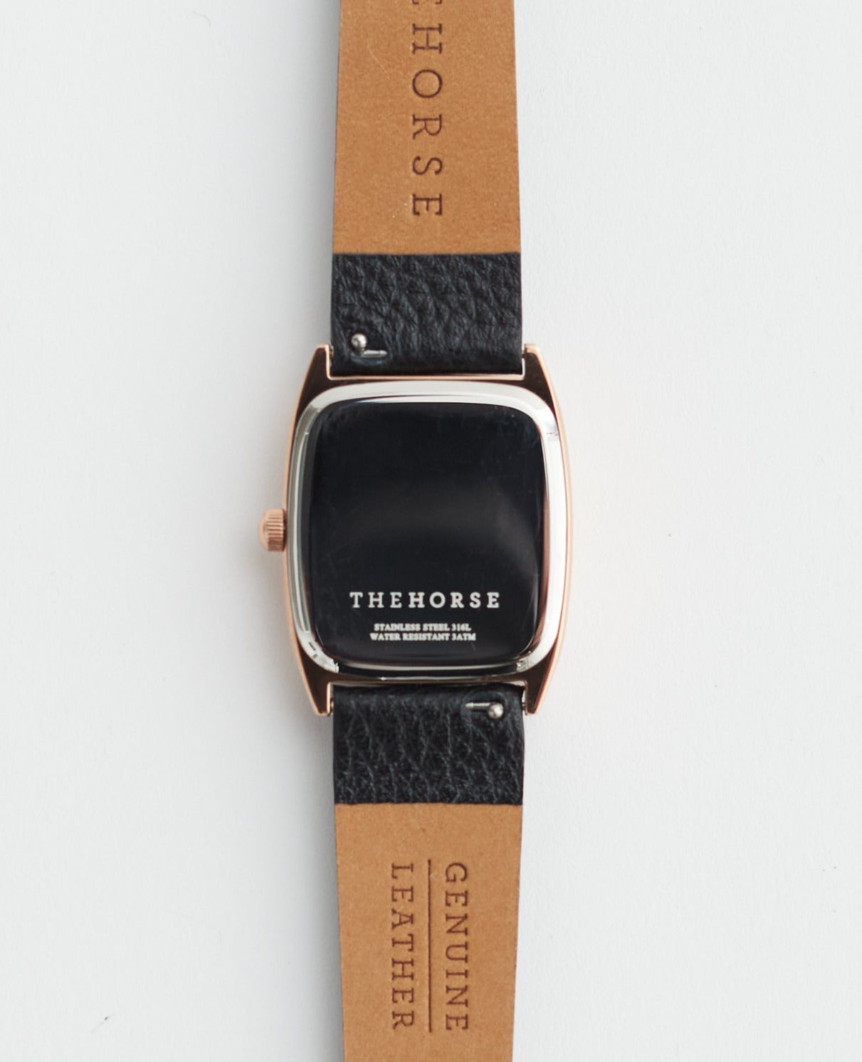 The Dress Watch: Rose Gold / Black Dial / Black Leather