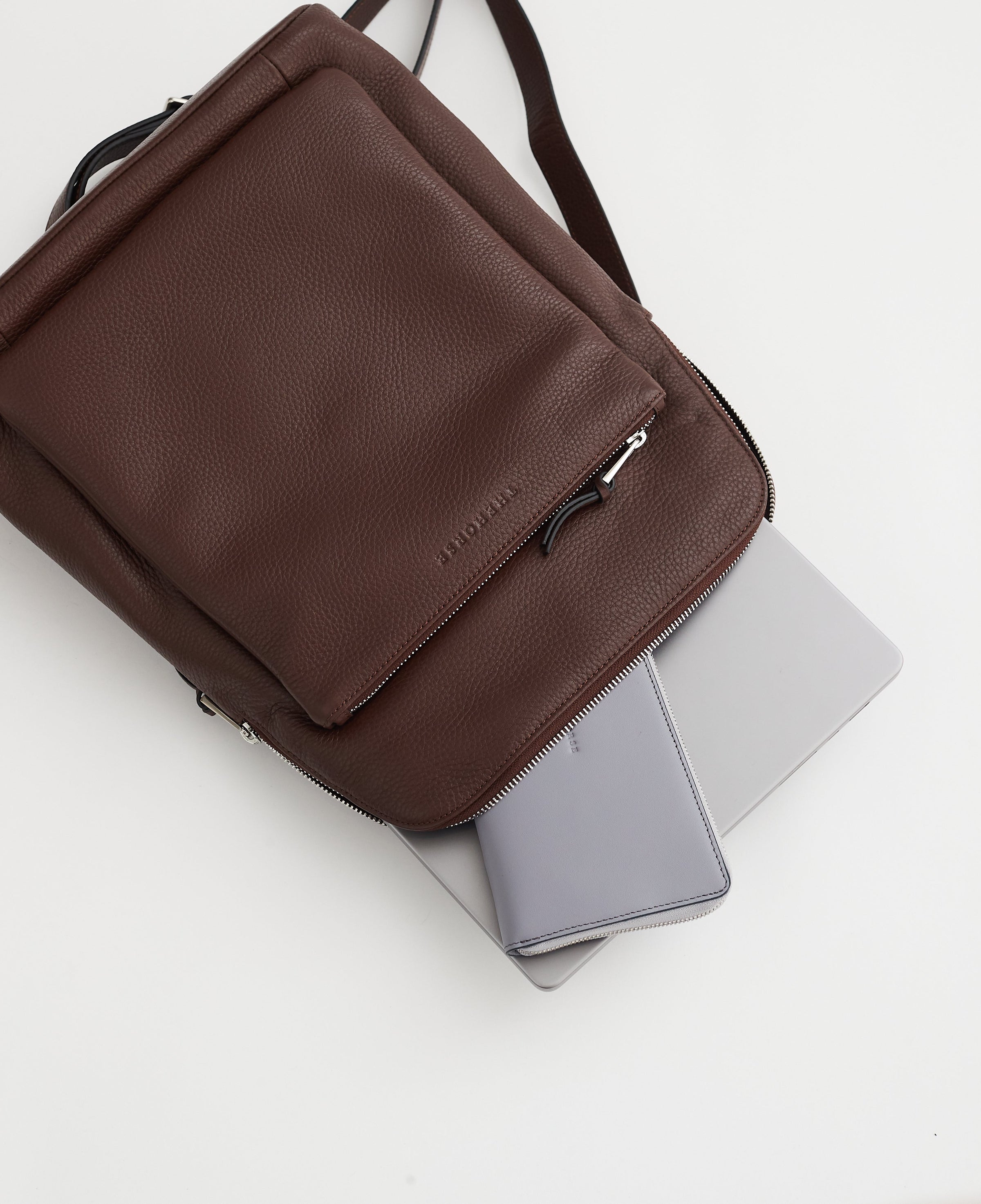 Backpack: Coffee Pebbled Leather