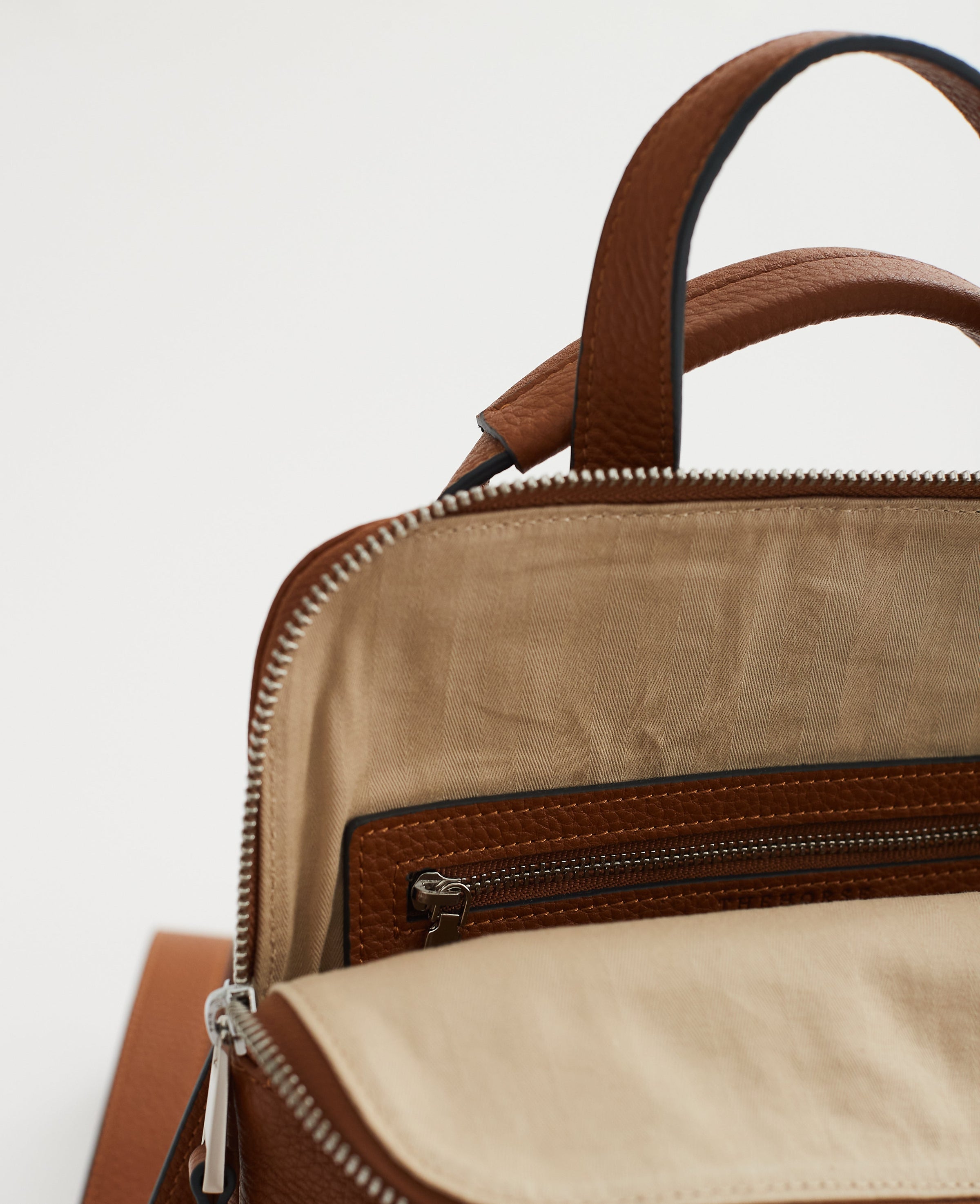 Mini Backpack: Tan