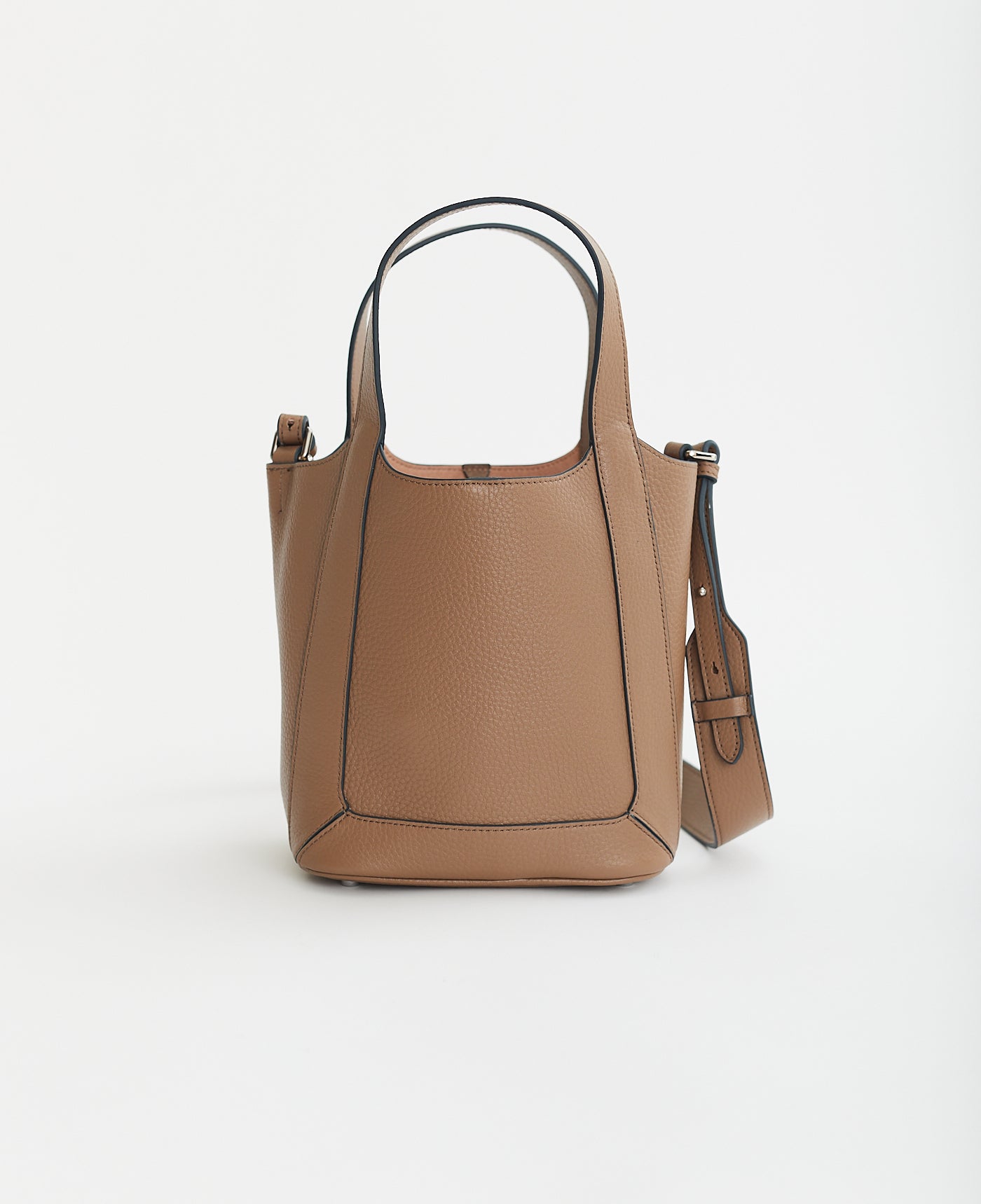 Alexie Tote: Taupe Pebbled Leather