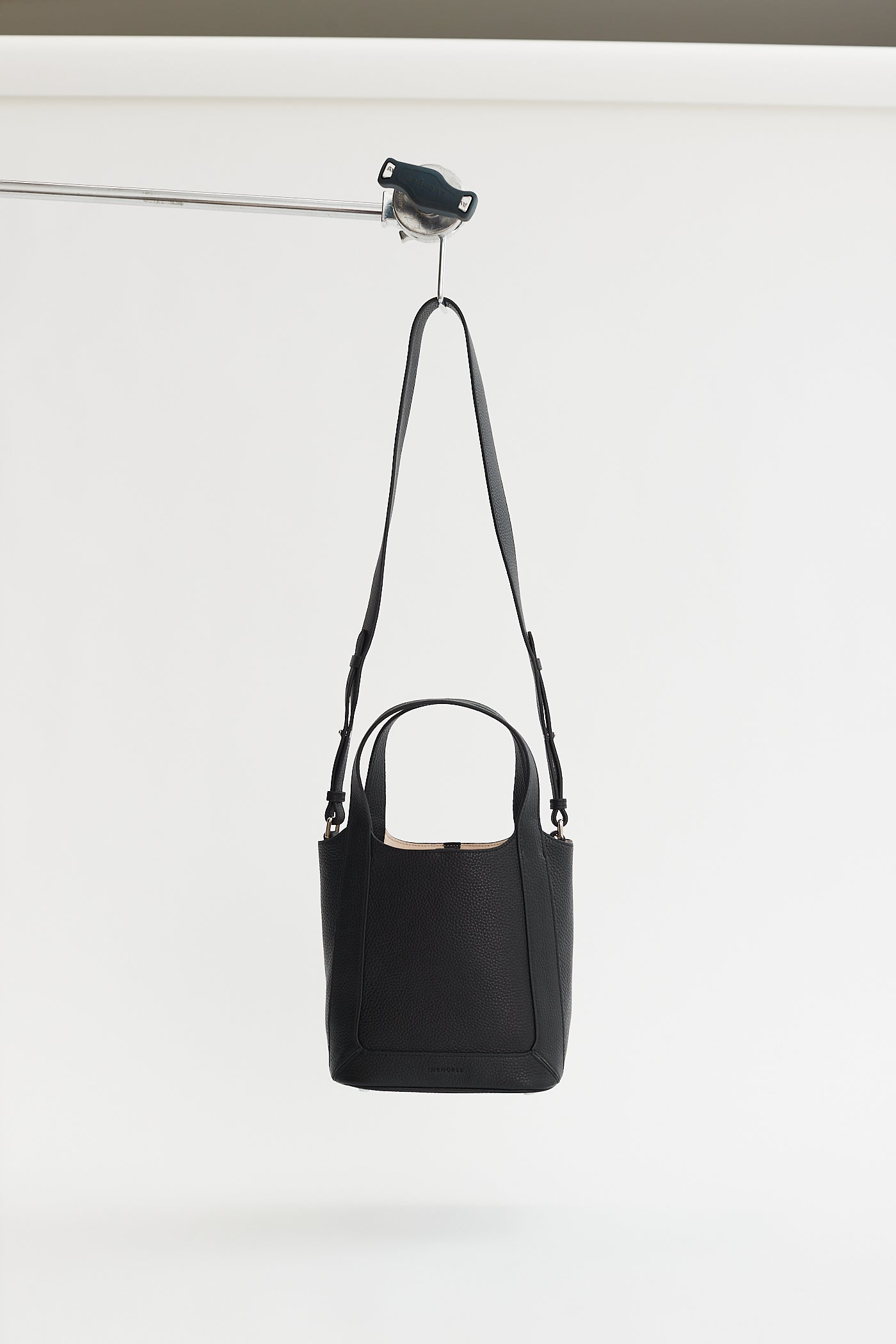 Alexie Tote: Black Pebbled Leather