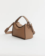 Clementine Bag: Taupe Pebbled Leather