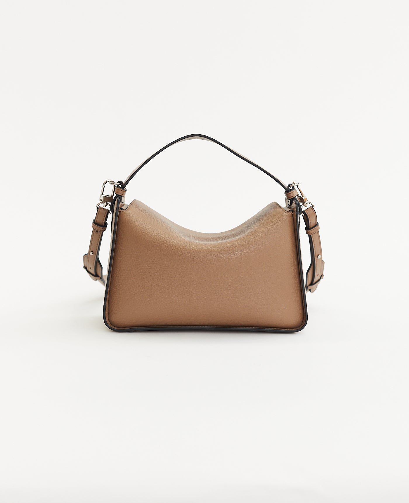 Clementine Bag: Taupe Pebbled Leather