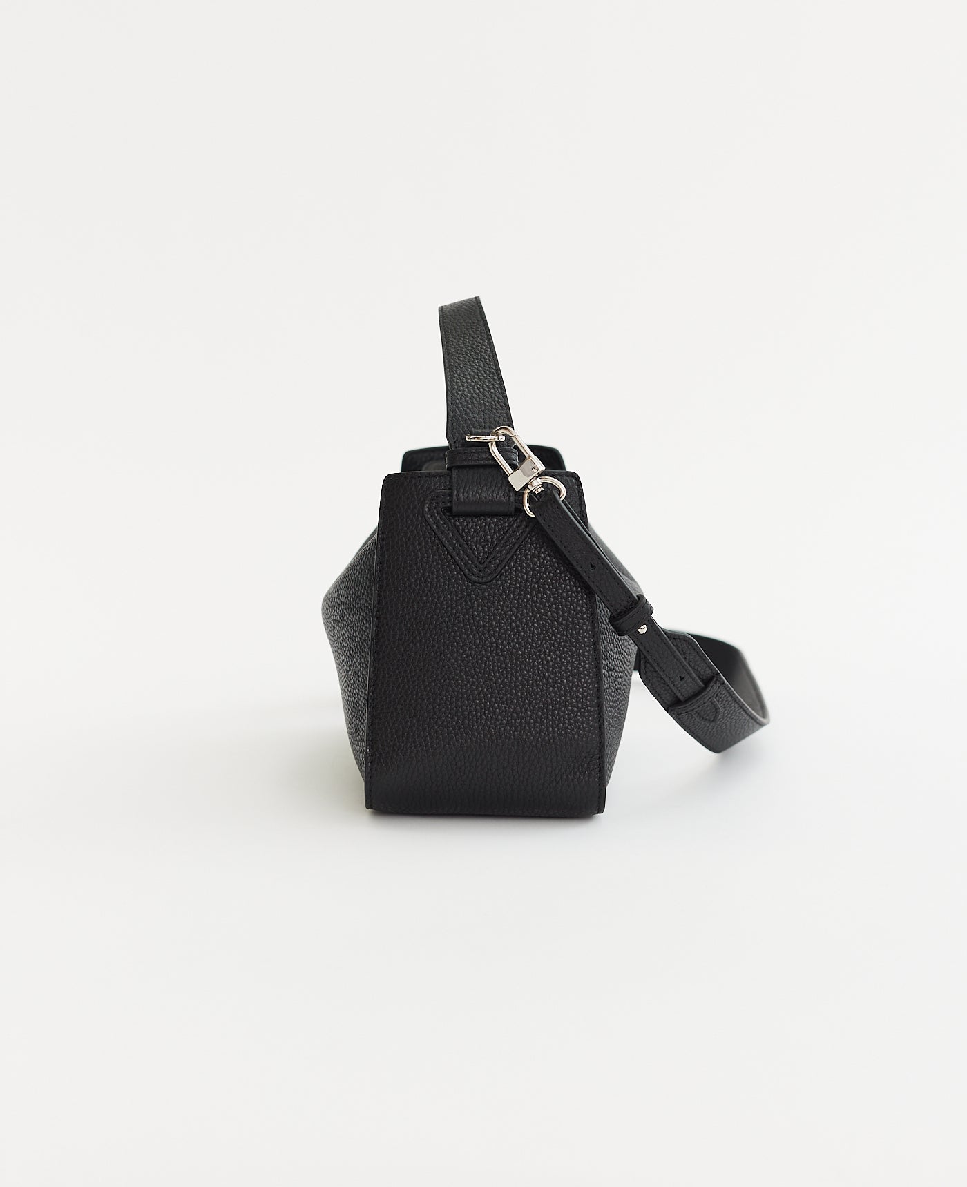 Clementine Bag: Black Pebbled Leather