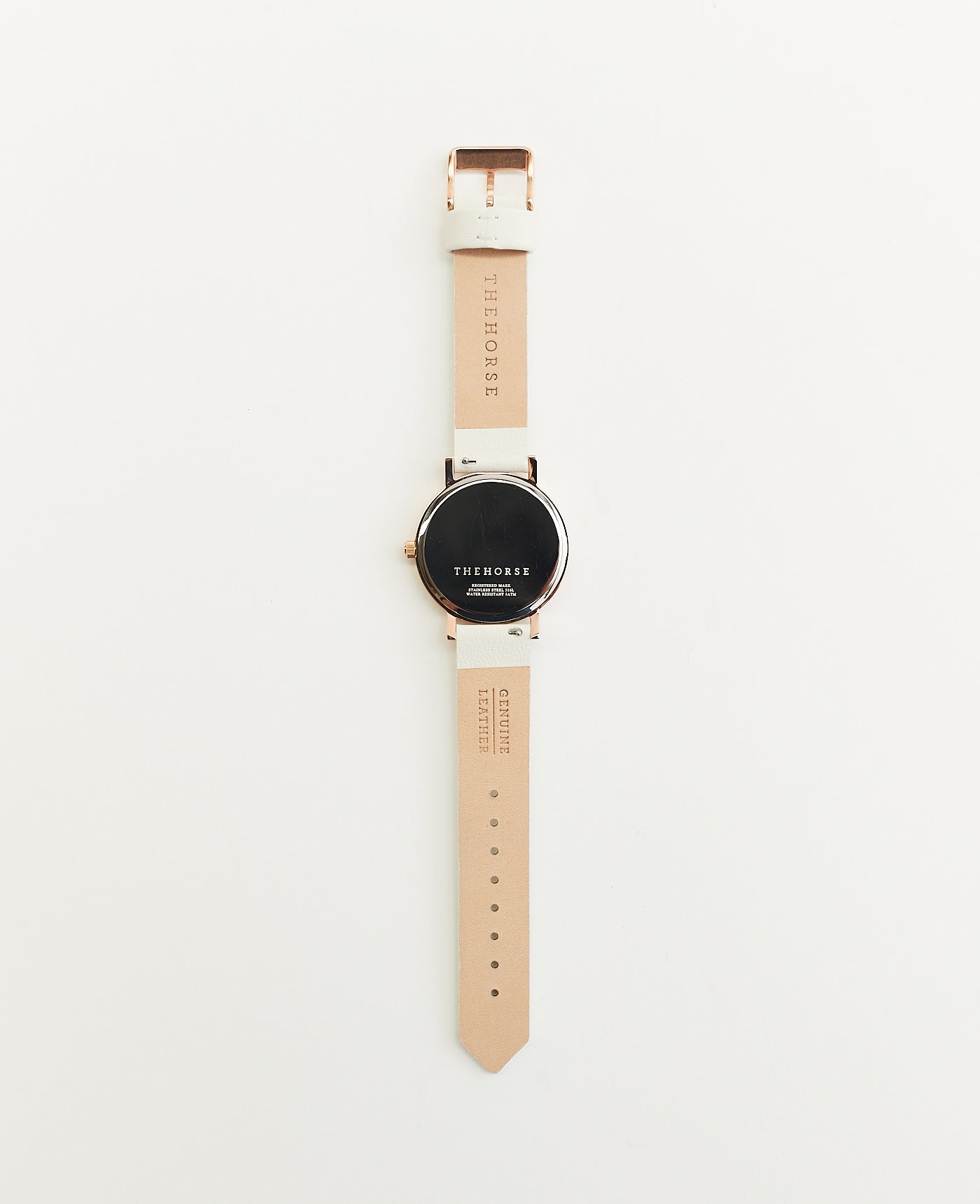 The Mini Original: Rose Gold Case / White Dial / Milk Leather