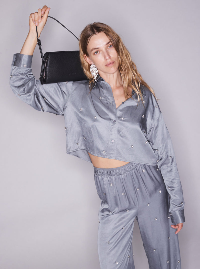 The Clara Clear Purse - Black main image 1