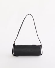 Romy Bag: Black Pebbled Leather
