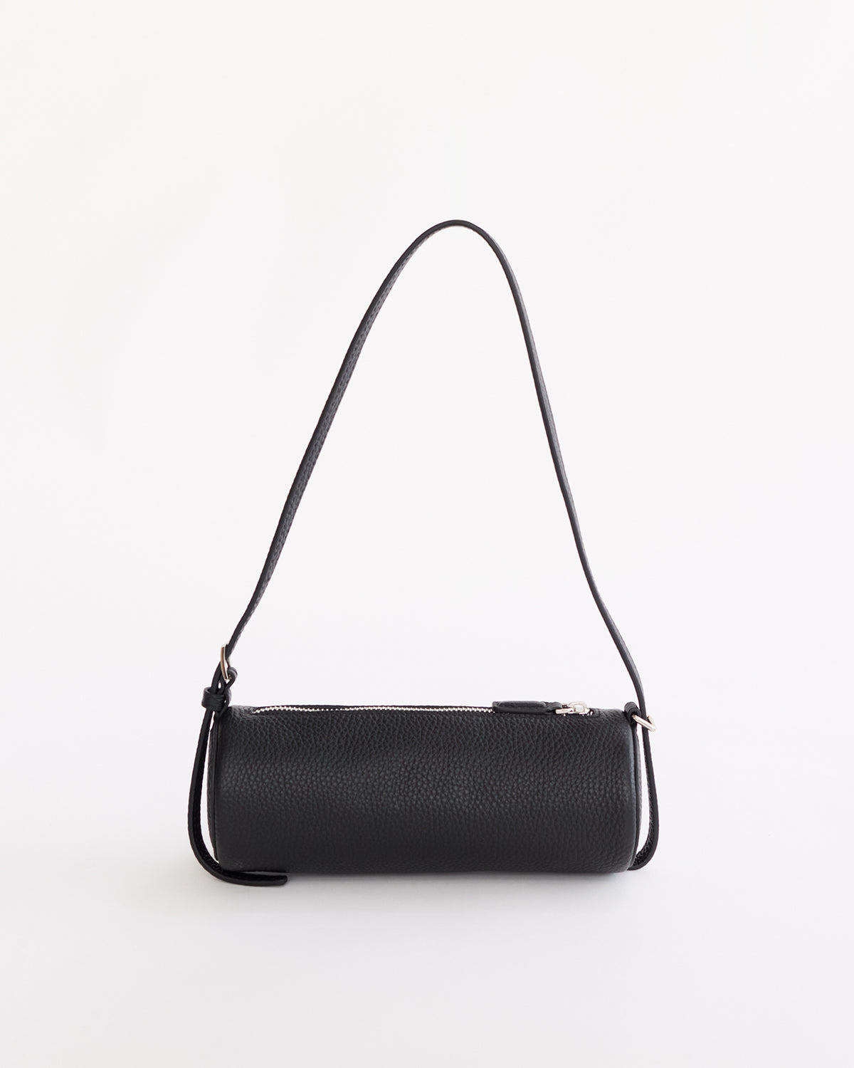 Romy Bag: Black Pebbled Leather