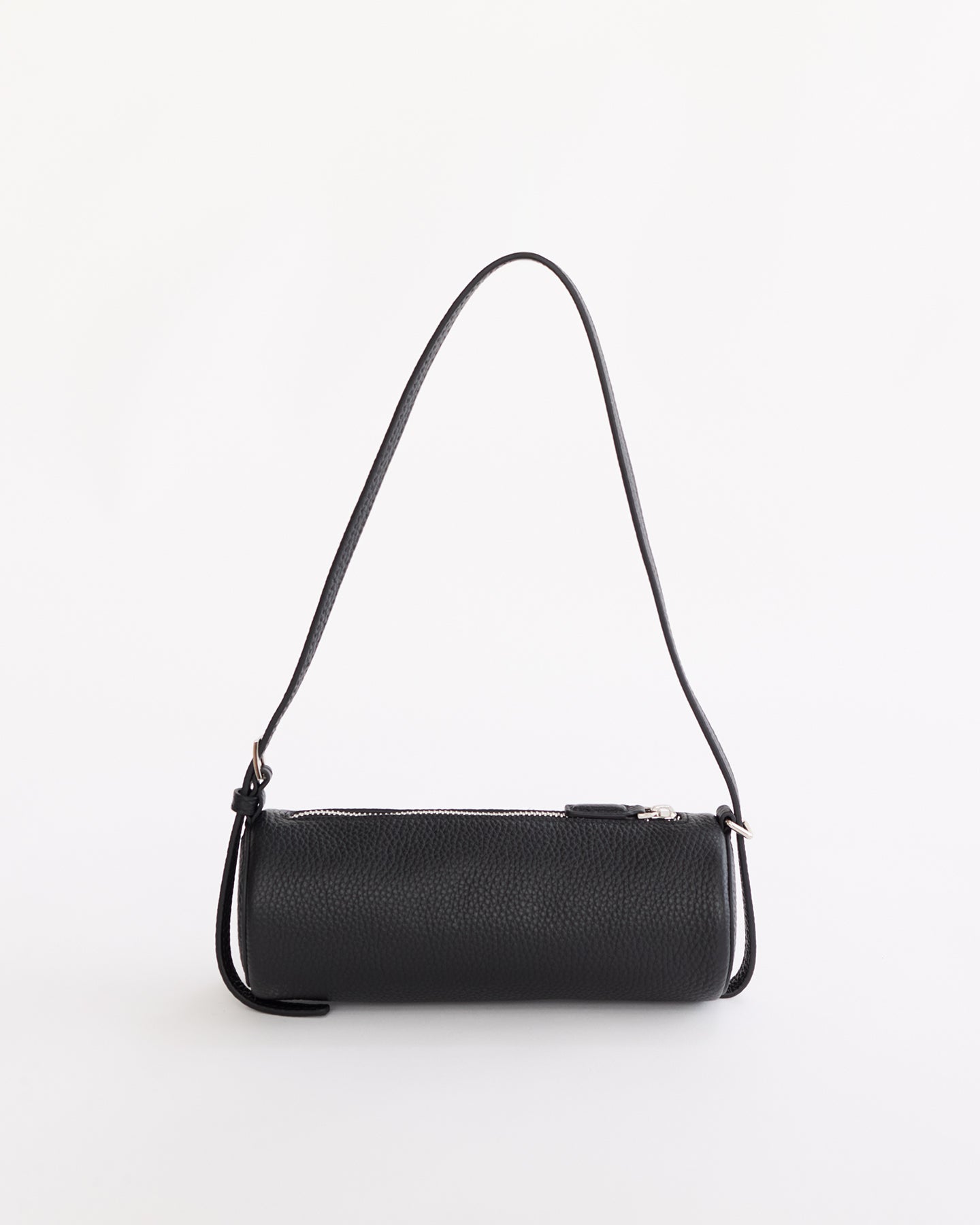 Romy Bag: Black Pebbled Leather