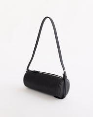 Romy Bag: Black Pebbled Leather