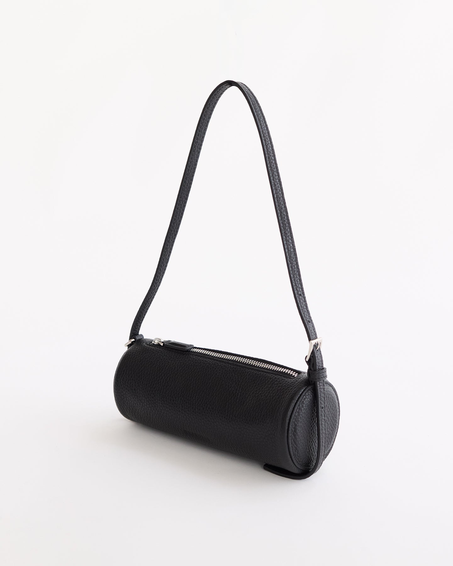 Romy Bag: Black Pebbled Leather